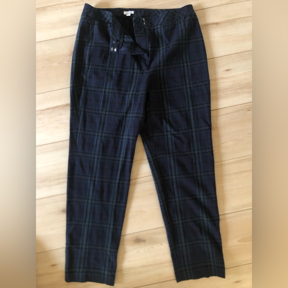 J. Jill premium bi-stretch plaid pants size 16